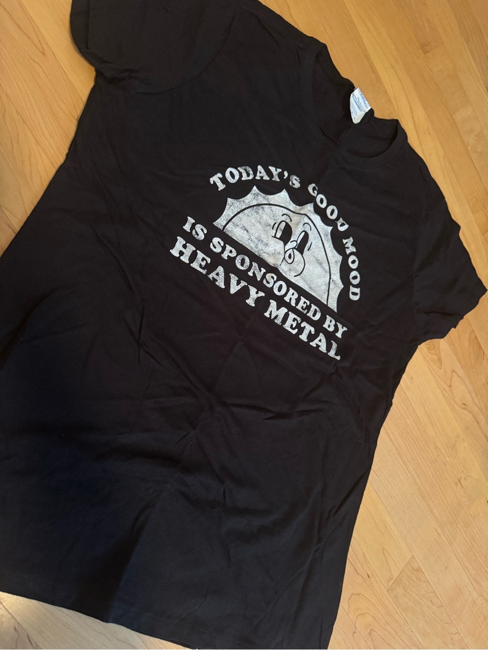 Heavy metal Black Short-Sleeve Graphic Tee